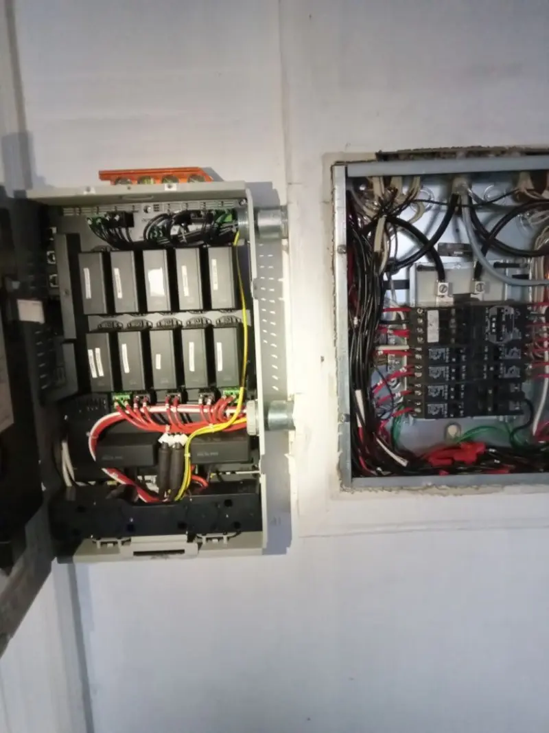 Electrical panel upgrade completed for Security Camera Wiring in Newstead